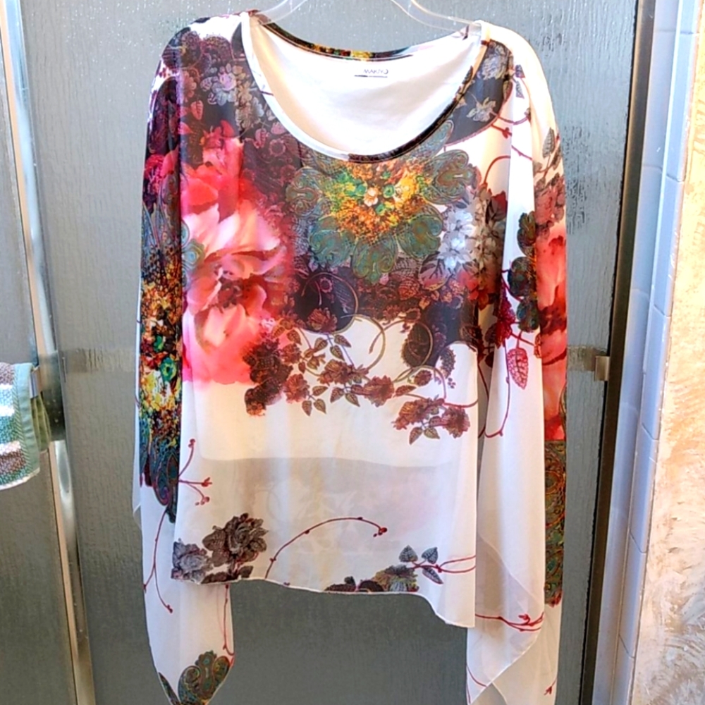 Batwing Chiffon long top